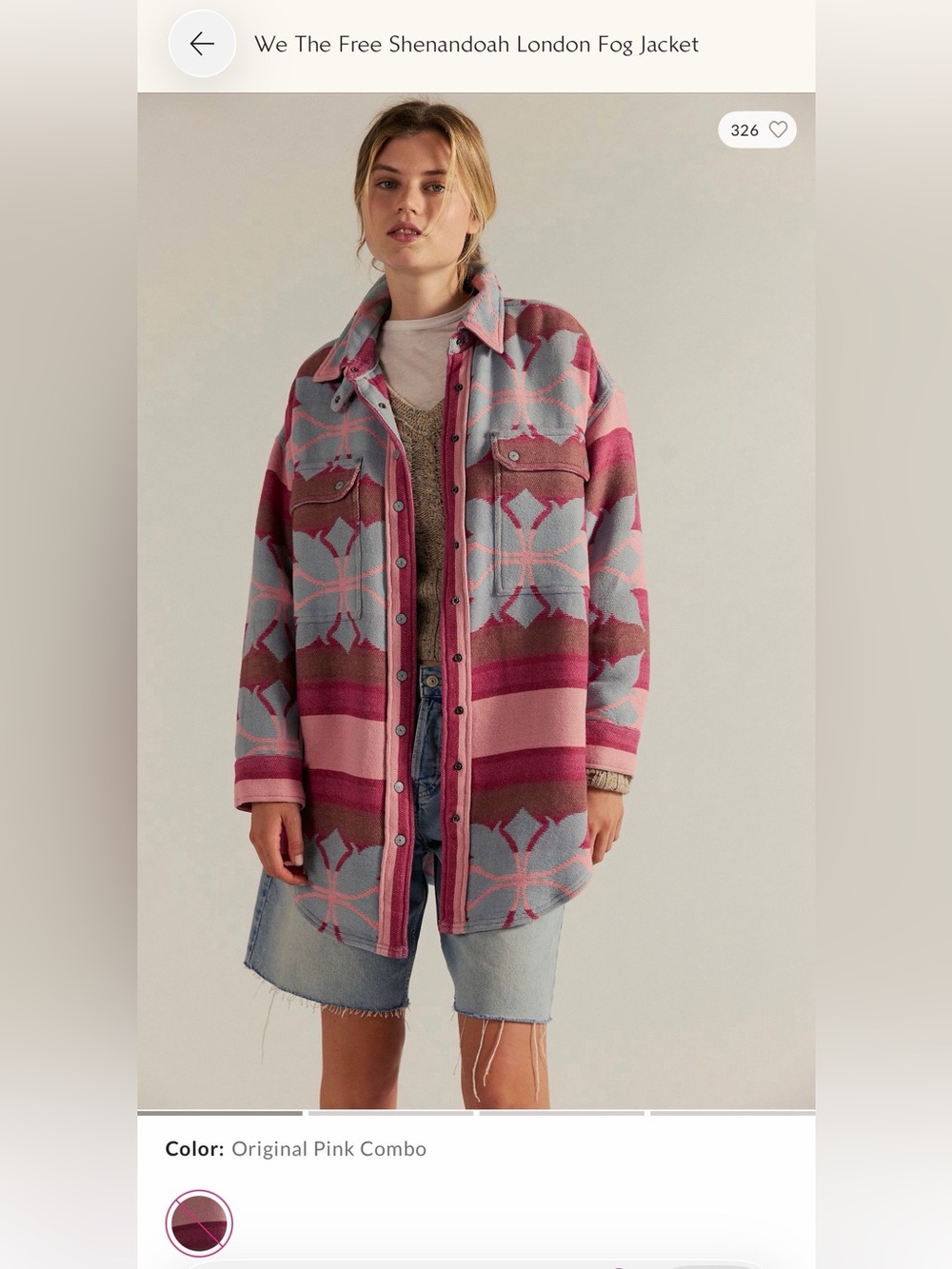 We The Free Shenandoah London Fog jacket